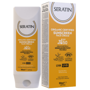 Organic Certified 50ml Sunscreen Face Cream SPF 50