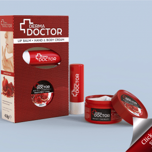 4,8 gr Lip Balm - 30ml Hand & Body Cream Set